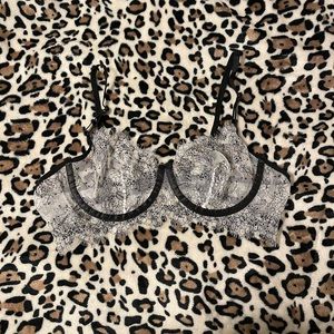 Gray Lacey lingerie bra